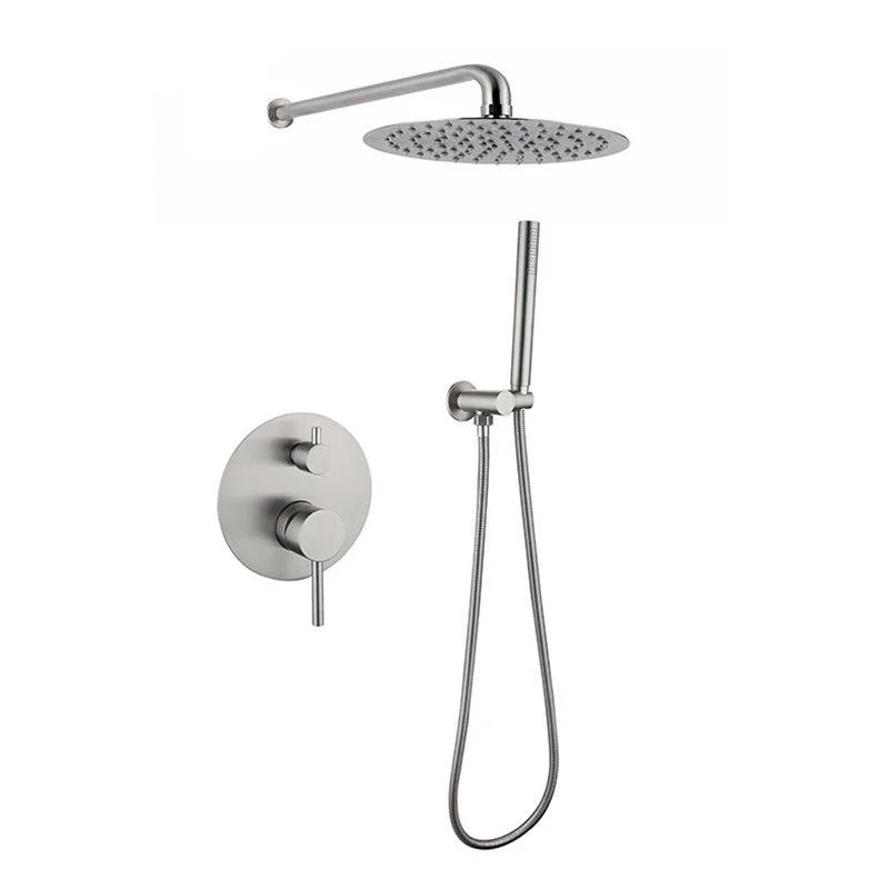 In-wall Shower Full Set Embedded Shower Top Nozzle Concealed Booster Shower Set -Bathlova