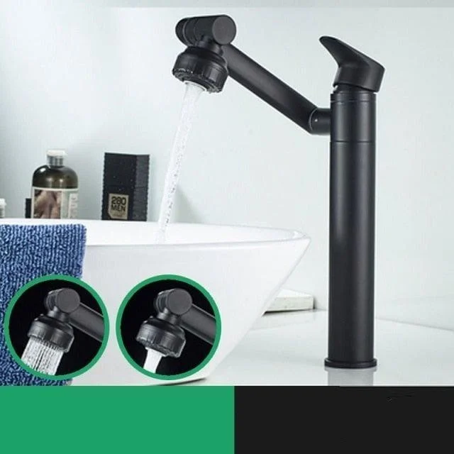 Index Bath 2 in 1 Black Tap Basin Tap Kitchen Sink Tap Mixer Aerator -Bathlova