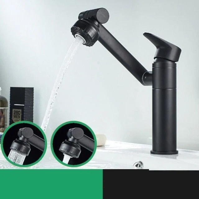 Index Bath 2 in 1 Black Tap Basin Tap Kitchen Sink Tap Mixer Aerator -Bathlova