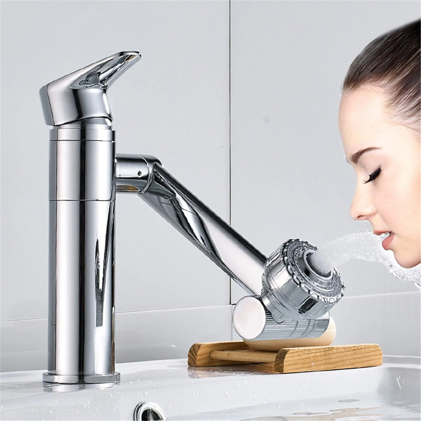 Index Bath 360 Degree Rotating Tap Adjustable Multifunctional Tap -Bathlova