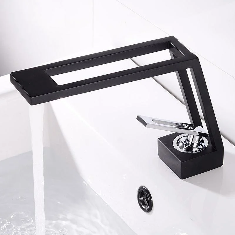 Index Bath Solid Brass Tap Hollow Bathroom Basin Tap Cold & Hot Water Mixer Sink Tap -Bathlova