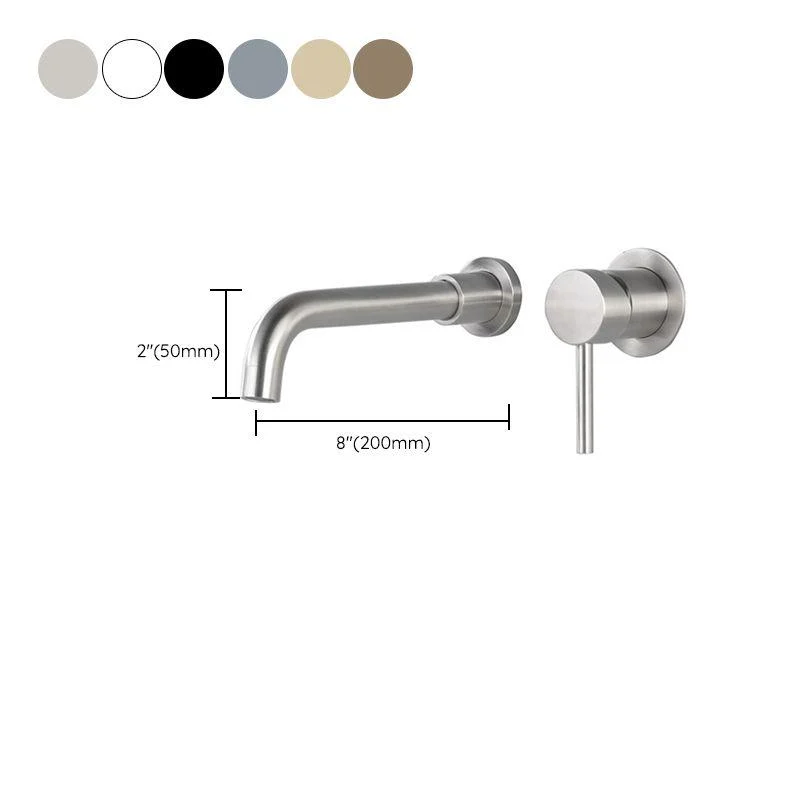 Industrial Bathroom Tap Brass Lever Handles 2 Hole Taps Wall Mounted Tap -Bathlova