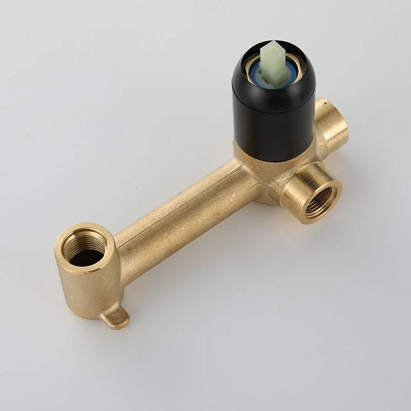 Industrial Sink Tap Brass Lever Handles Low Arc Wall Mounted Bathroom Tap -Bathlova