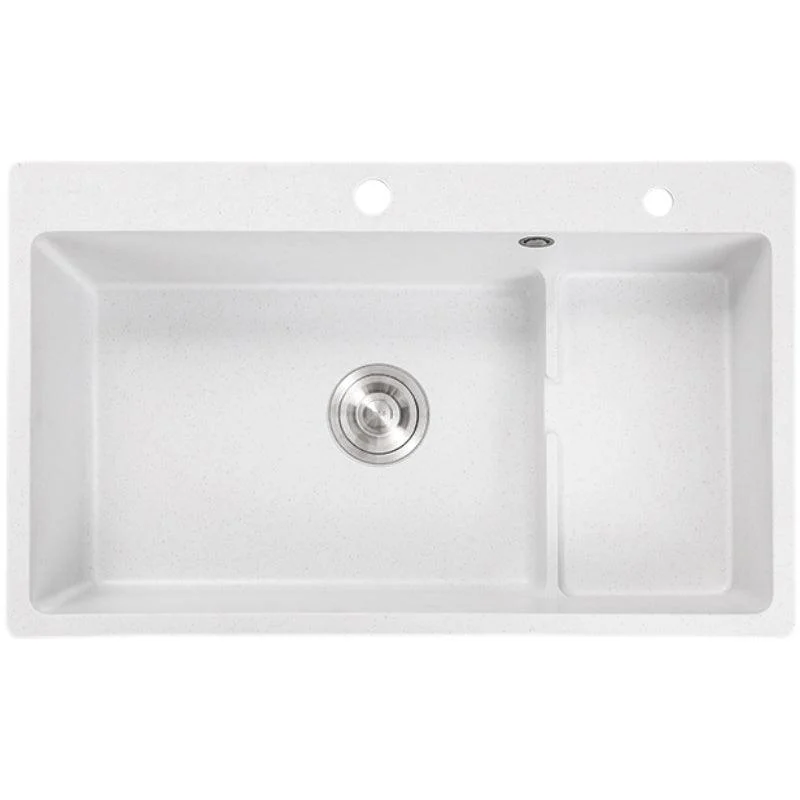 Kitchen Ceramic Sink Rectangular Anti-spill Pull-out Tap Ceramic Sink -Bathlova