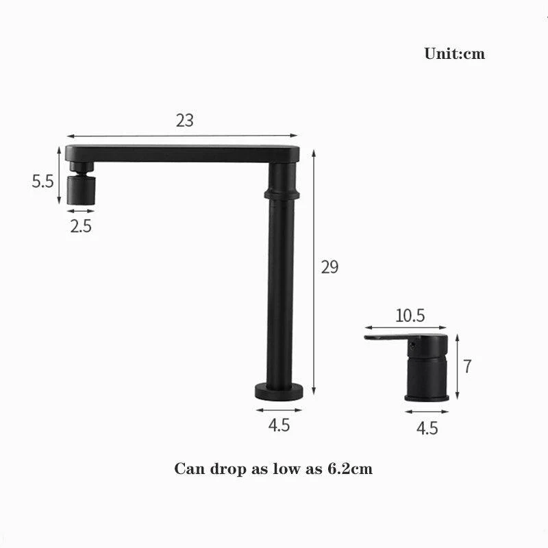 Kitchen Lifting Tap Brass 360 Rotation Inner Window Kitchen Tap -Bathlova