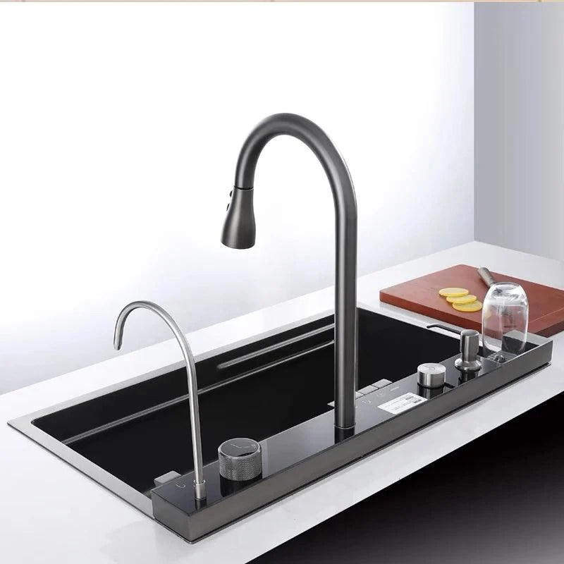 Kitchen Sink Large Single Multifunction Digital Display Kitchen Sink -Bathlova