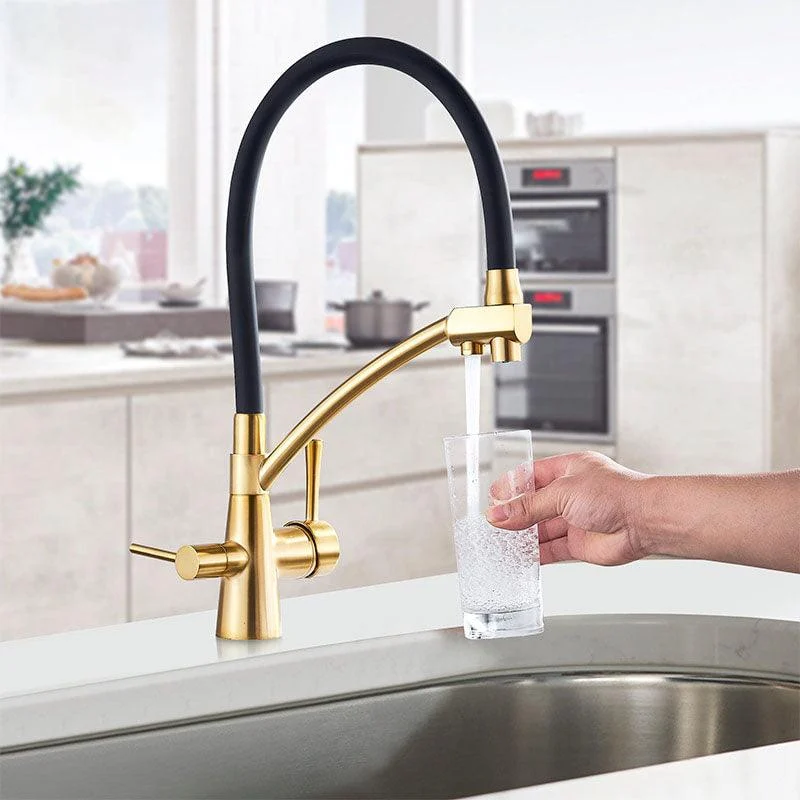 Kitchen Sink Pure Water Tap Pull-down Kitchen Tap 360 Rotation -Bathlova