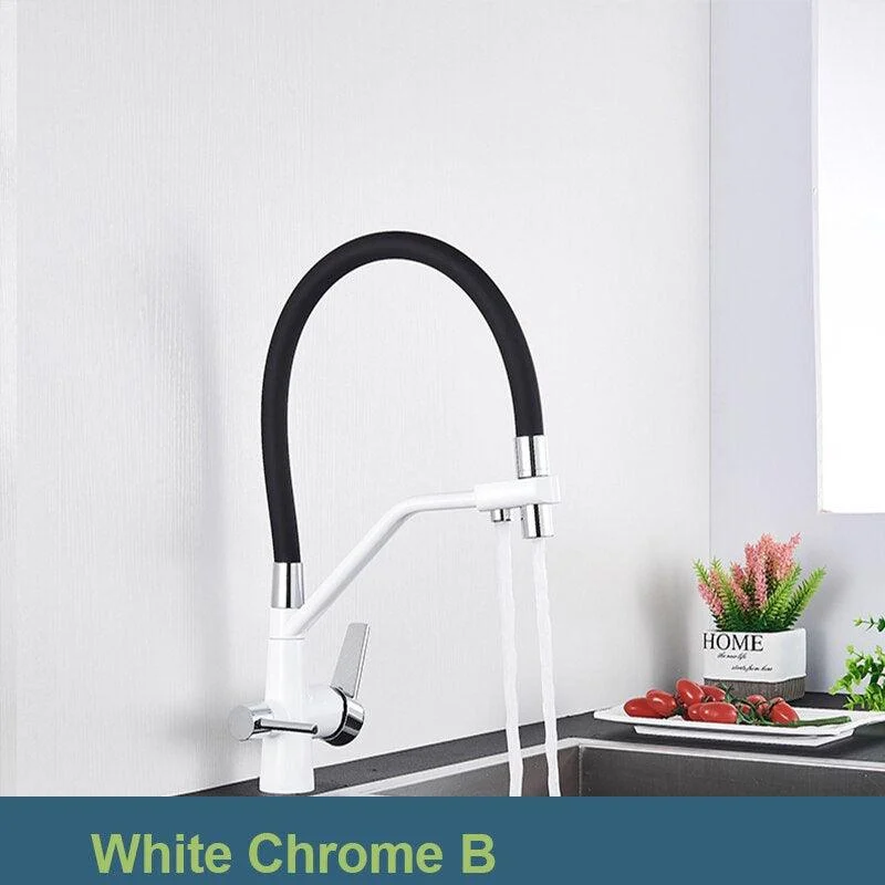 Kitchen Sink Pure Water Tap Pull-down Kitchen Tap 360 Rotation -Bathlova