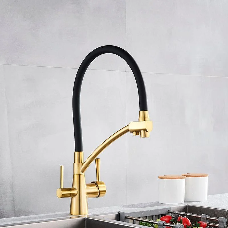 Kitchen Sink Pure Water Tap Pull-down Kitchen Tap 360 Rotation -Bathlova