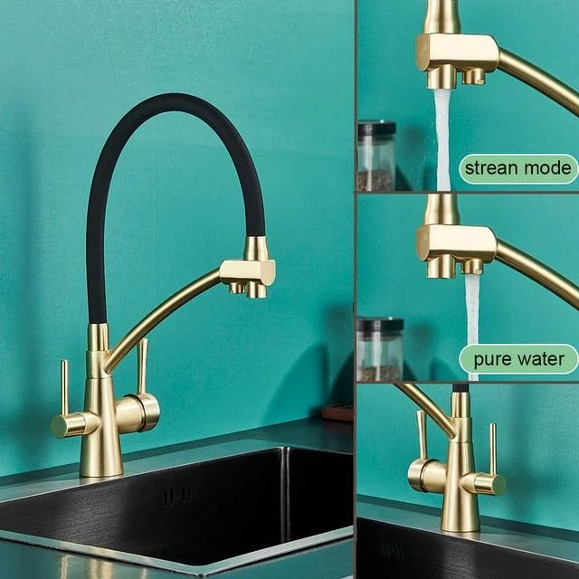 Kitchen Sink Pure Water Tap Pull-down Kitchen Tap 360 Rotation -Bathlova