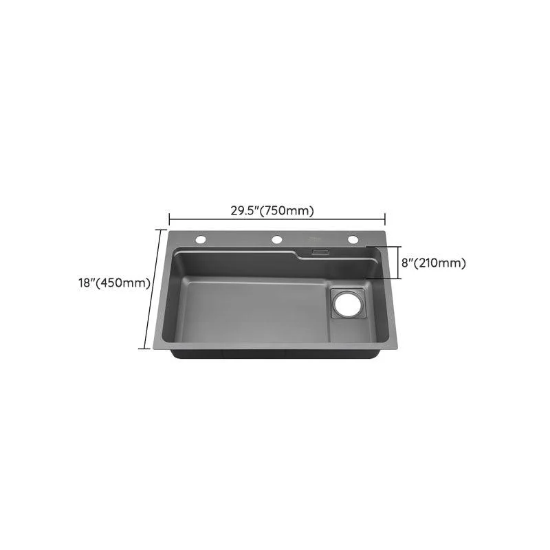 Kitchen Sink Stainless Rectangular Water Purification Kitchen Sink with Tap -Bathlova