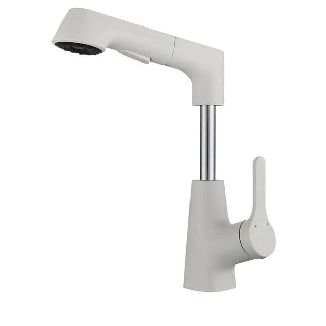 Kitchen Sink Tap 360 Degree Rotating Pull Out Button Key Tap -Bathlova