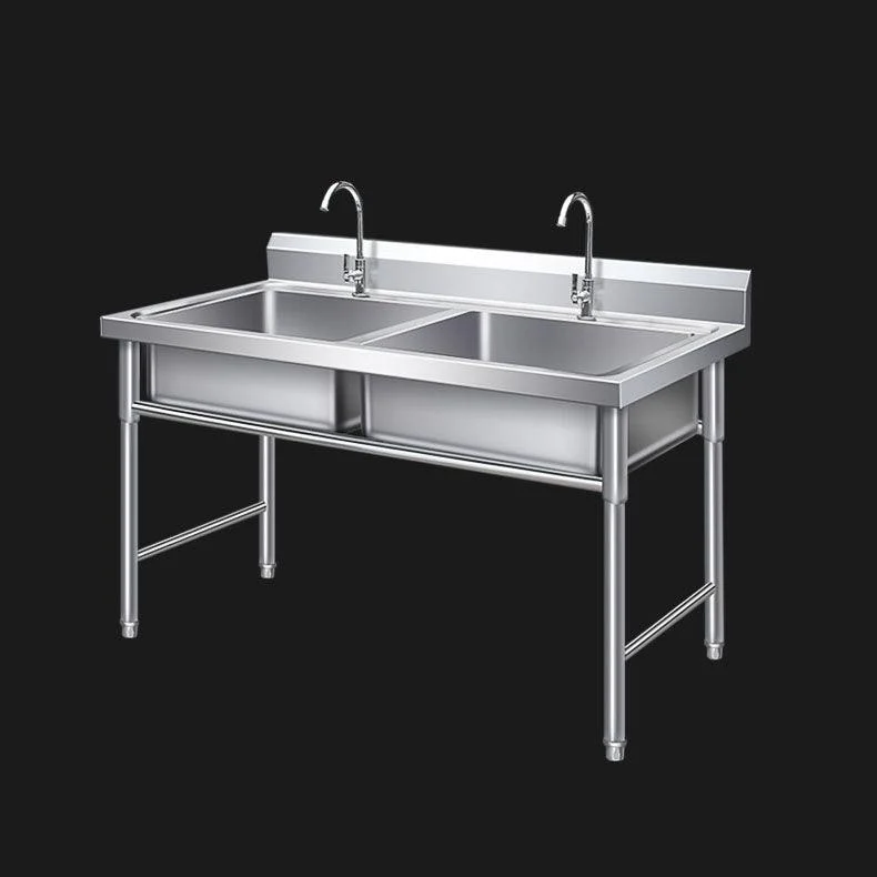 Kitchen Sink Top Mounted Stainless Steel Tap Included Kitchen Sink -Bathlova