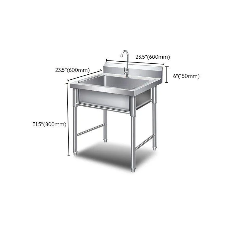 Kitchen Sink Top Mounted Stainless Steel Tap Included Kitchen Sink -Bathlova