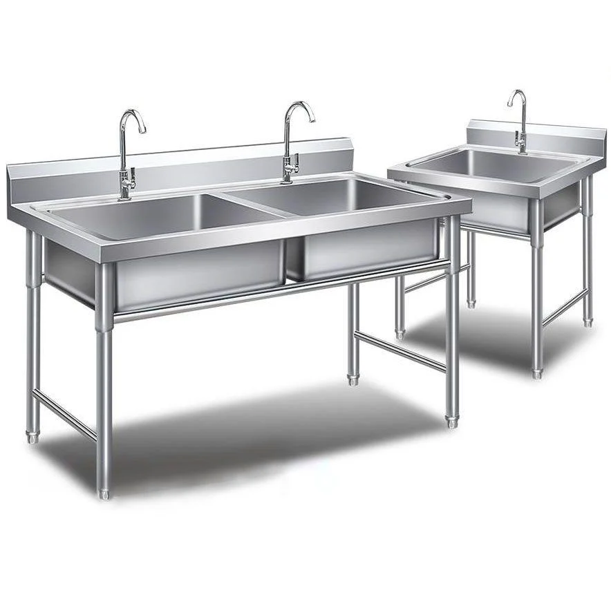 Kitchen Sink Top Mounted Stainless Steel Tap Included Kitchen Sink -Bathlova