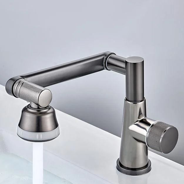 Knob Handle Wide Spread Bathroom Tap Industrial Vanity Sink Tap -Bathlova