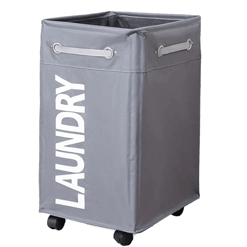 Large Collapsible Laundry Bag with Wheels -Bathlova