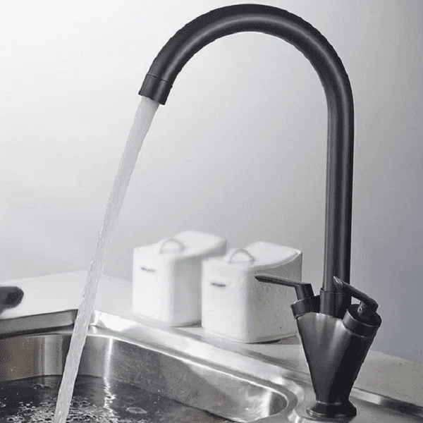 Lazaro - Two Handle Rotating Kitchen Tap -Bathlova