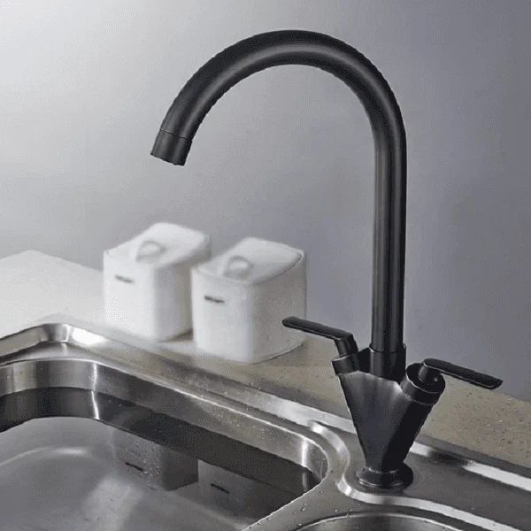 Lazaro - Two Handle Rotating Kitchen Tap -Bathlova