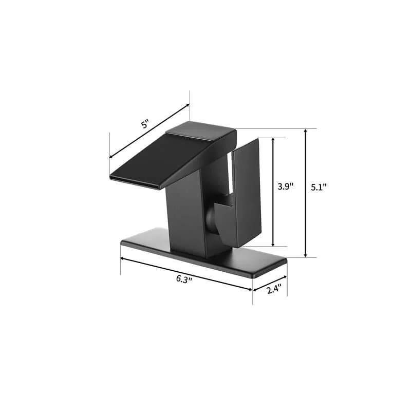 LCD Digital Display Bathroom Tap with Single Lever Handle -Bathlova