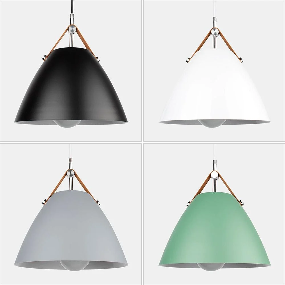 Leather Strap Pendant Lights -Bathlova