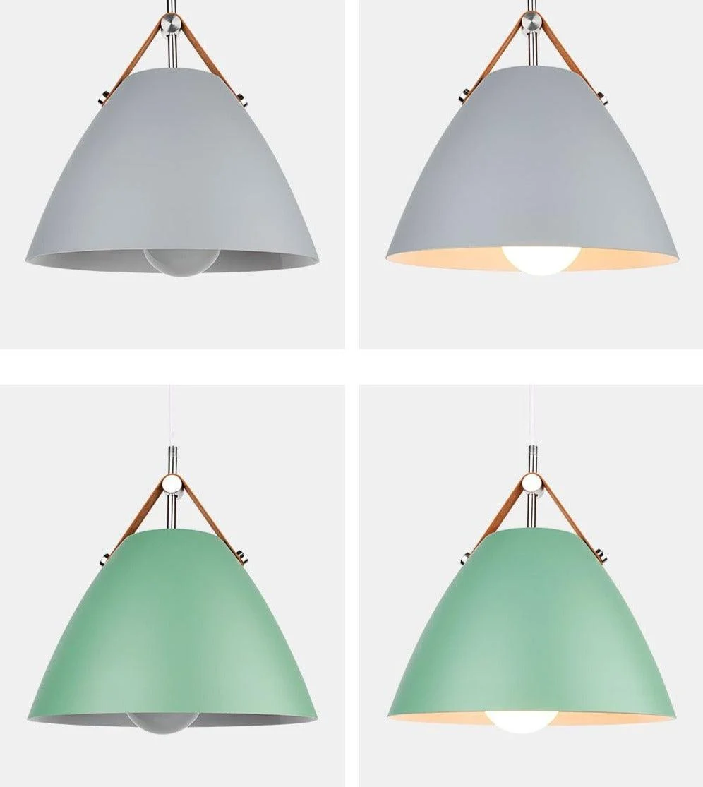 Leather Strap Pendant Lights -Bathlova