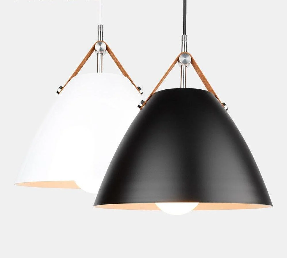 Leather Strap Pendant Lights -Bathlova