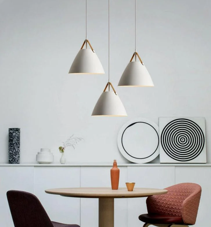 Leather Strap Pendant Lights -Bathlova