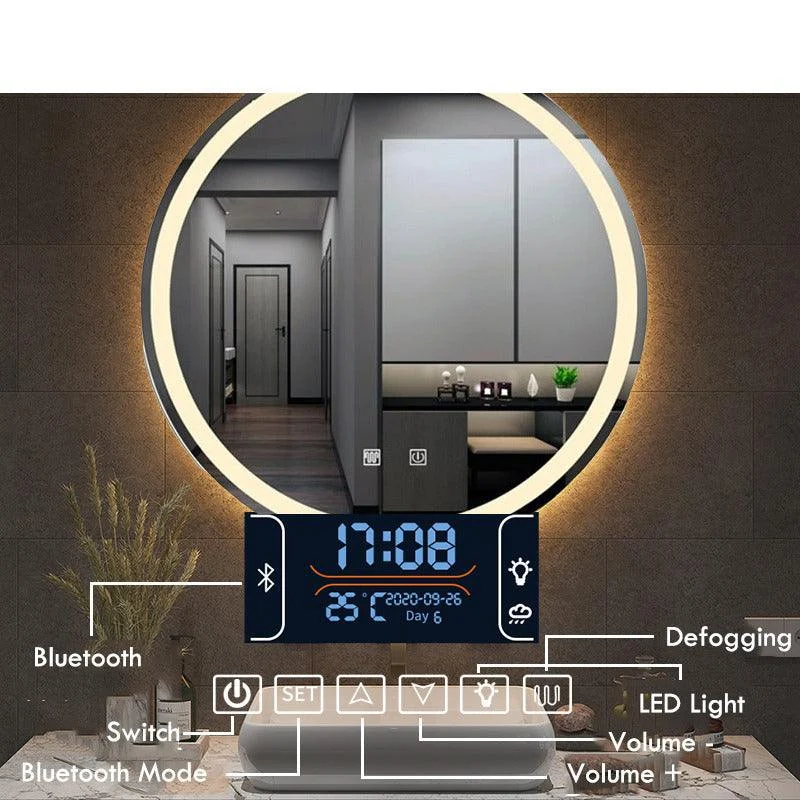 LED Bathroom Mirror Make up Mirror 3 Color Bright Light Smart Mirror -Bathlova