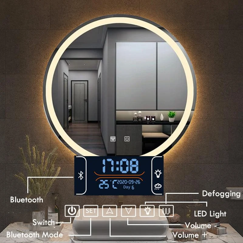 LED Bathroom Mirror Make up Mirror 3 Color Bright Light Smart Mirror -Bathlova