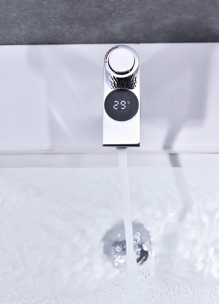 LED Digital Display Bathroom Tap with Memory Constant Temperature Button -Bathlova