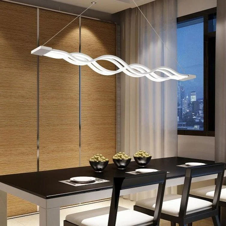 LED Wave Chandelier -Bathlova