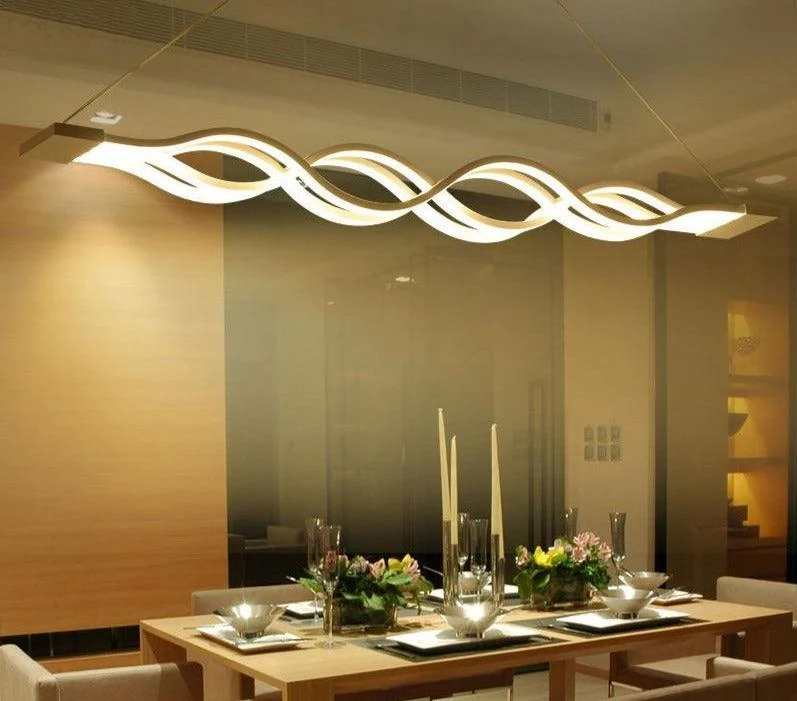 LED Wave Chandelier -Bathlova