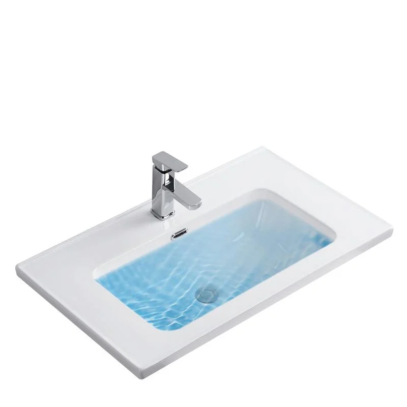 Modern Bathroom Sink Rectangular Trough Sink (Not Included Tap) -Bathlova