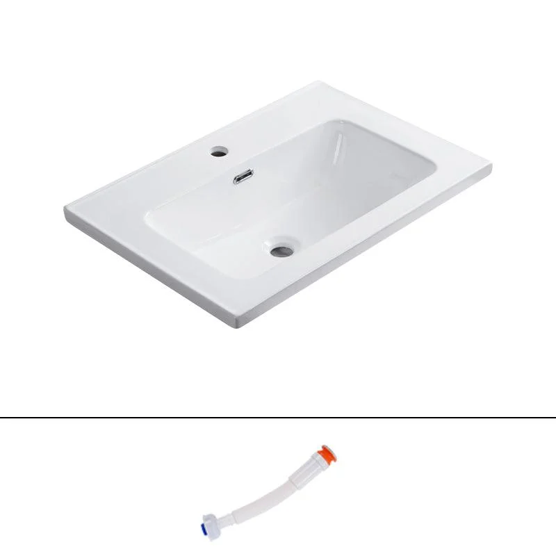 Modern Bathroom Sink Rectangular Trough Sink (Not Included Tap) -Bathlova