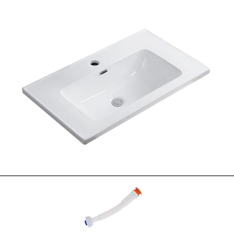 Modern Bathroom Sink Rectangular Trough Sink (Not Included Tap) -Bathlova