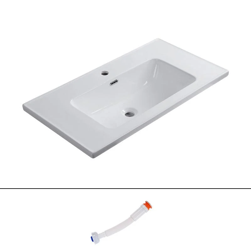 Modern Bathroom Sink Rectangular Trough Sink (Not Included Tap) -Bathlova