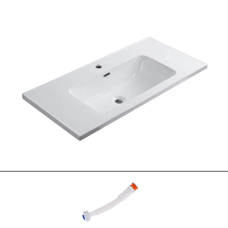 Modern Bathroom Sink Rectangular Trough Sink (Not Included Tap) -Bathlova