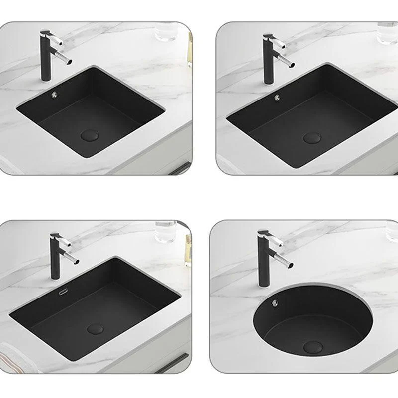 Modern Bathroom Sink Rectangular Vessel Bathroom Sink with Tap -Bathlova