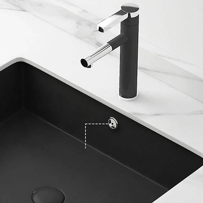 Modern Bathroom Sink Rectangular Vessel Bathroom Sink with Tap -Bathlova