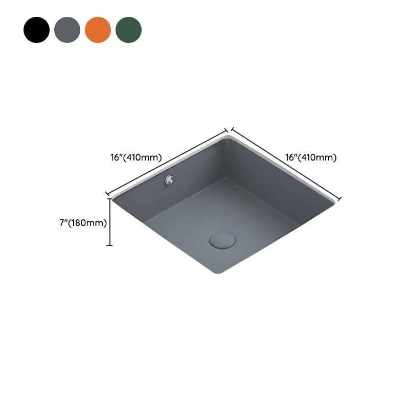 Modern Bathroom Sink Rectangular Vessel Bathroom Sink with Tap -Bathlova