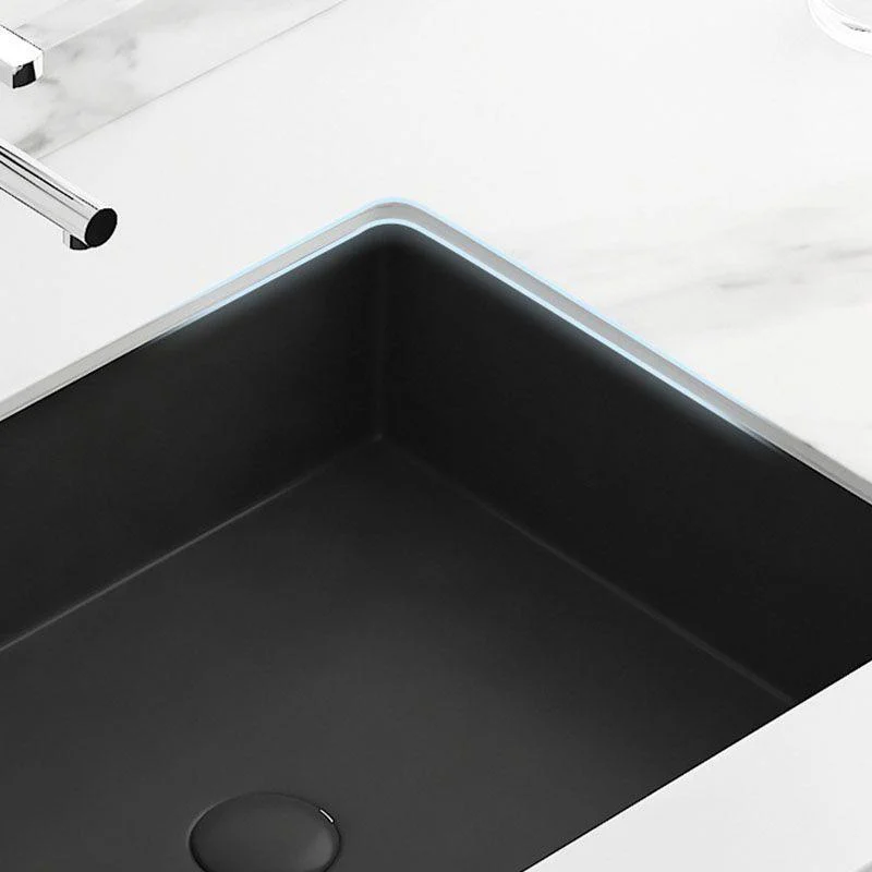 Modern Bathroom Sink Rectangular Vessel Bathroom Sink with Tap -Bathlova