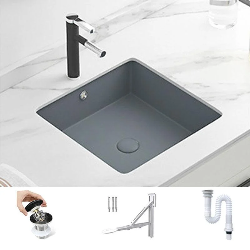 Modern Bathroom Sink Rectangular Vessel Bathroom Sink with Tap -Bathlova