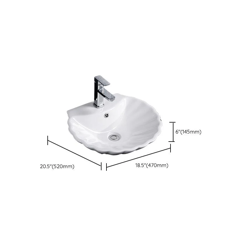 Modern Bathroom Sink Solid Color Porcelain Vessel Bathroom Sink -Bathlova