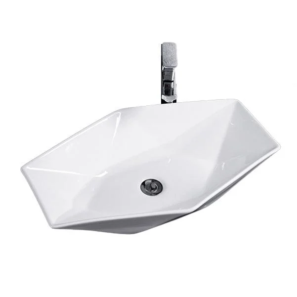 Modern Bathroom Sink Solid Color Porcelain Vessel Bathroom Sink -Bathlova