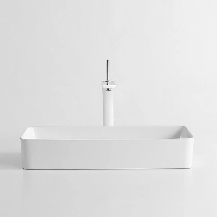 Modern Bathroom Sink Specialty Porcelain Shut-Off Valve Included Vessel Lavatory Sink -Bathlova