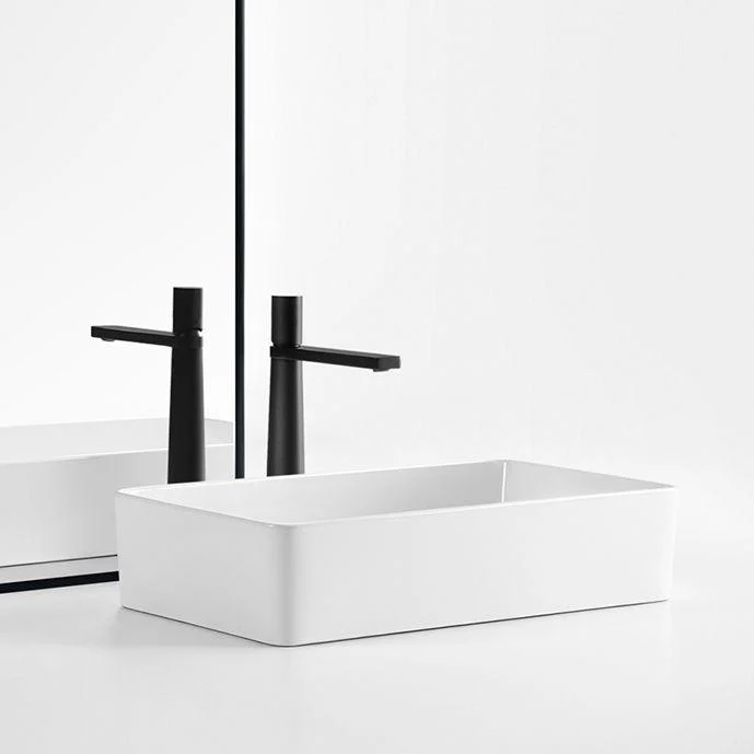 Modern Bathroom Sink Specialty Porcelain Shut-Off Valve Included Vessel Lavatory Sink -Bathlova