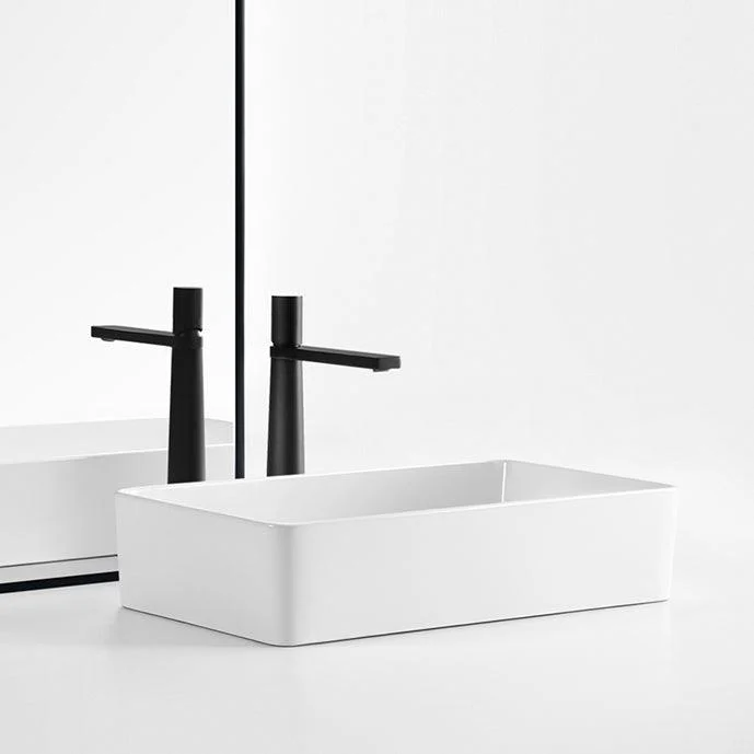 Modern Bathroom Sink Specialty Porcelain Shut-Off Valve Included Vessel Lavatory Sink -Bathlova