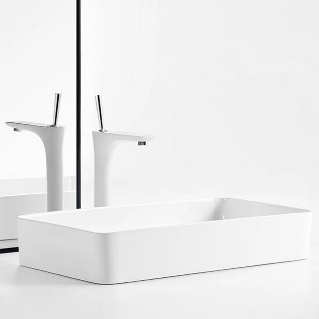 Modern Bathroom Sink Specialty Porcelain Shut-Off Valve Included Vessel Lavatory Sink -Bathlova