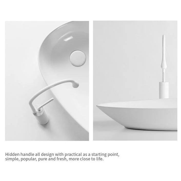 Modern Bathroom Sink Specialty Porcelain Shut-Off Valve Included Vessel Lavatory Sink -Bathlova